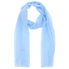 150 x 45cm Baby Blue Chiffon Scarf