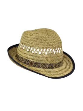 17-061S Fedora Straw Hat - Jendi