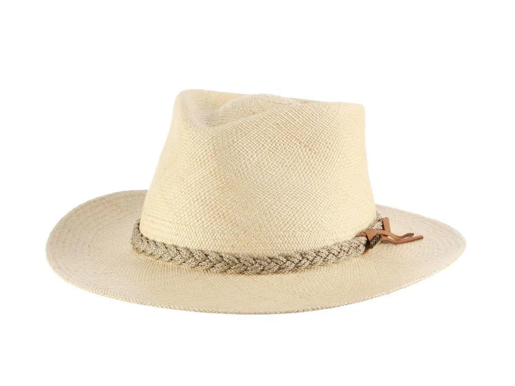 B Scala TAOS Outback Handwoven Ecuadorian Panama Hat with 2 7/8" Brim, Style#P122