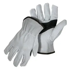 Boss 40642X Gloves, 2XL, Keystone Thumb, Open, Shirred Elastic Back Cuff, Leather :PR: QUANTITY: 1