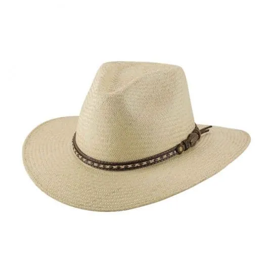 Bullhide Men's Montecarlo Governor Panama Outdoor Straw Natural Hat