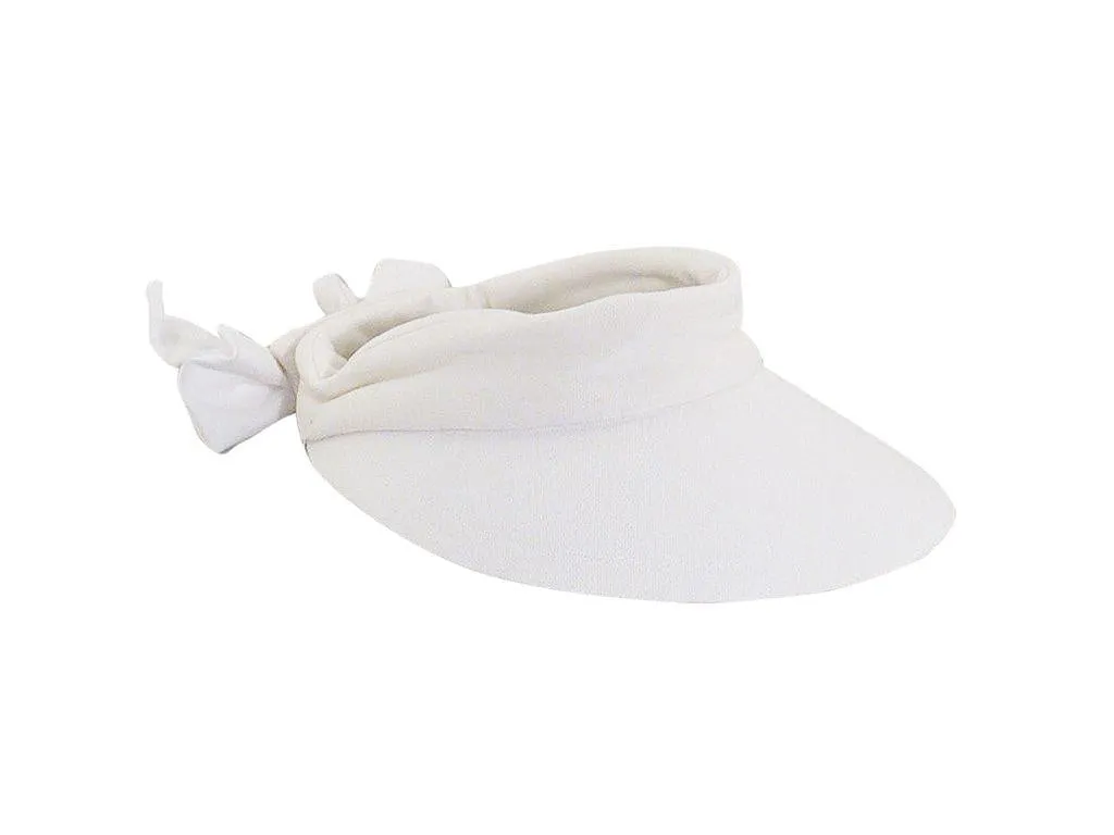 C- Scala Women's Cotton Visor with 4 1/4" Peak ,Bow, & Velcro® Closure, Style#V25