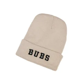 Child Beanie - BUBS - Tan w/ Black