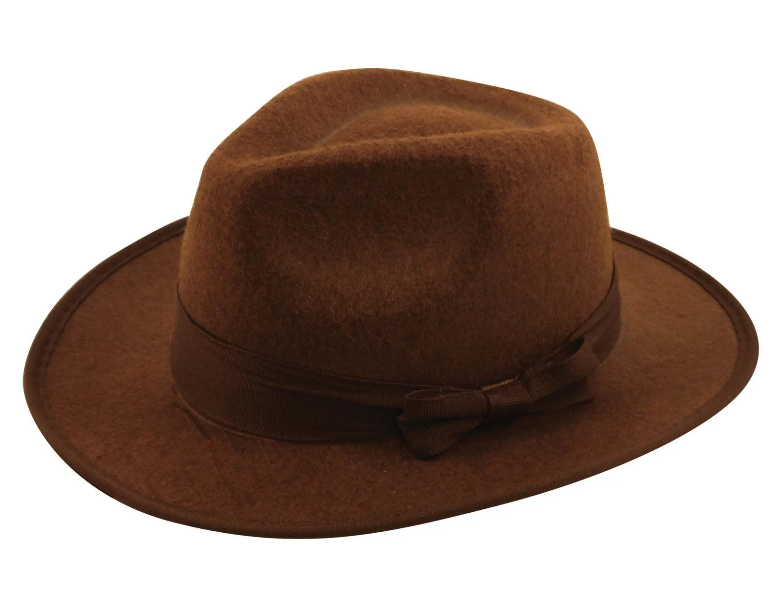 Child Explorer Hat Brown Felt Fedora Hat Western Explorer Fancy Dress Hat