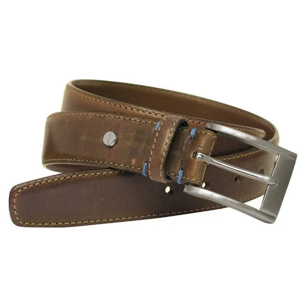 Collins Made In Italy Calfskin Leather Belt