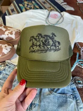 Cowgirl Rider Trucker Hat