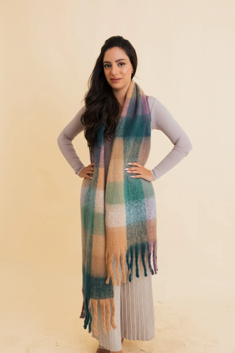 Cozy Breeze Oversized Fringe Scarf - Fall & Winter Essential