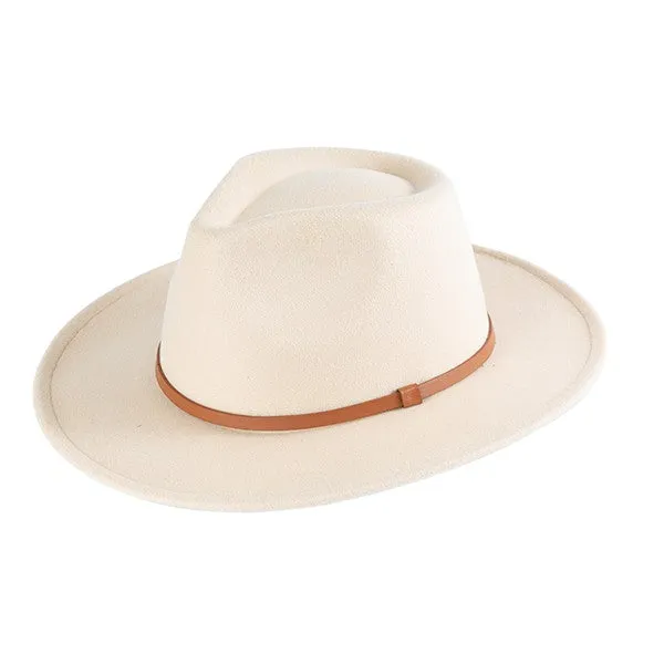 Cruz Fedora Hat with Leather Band