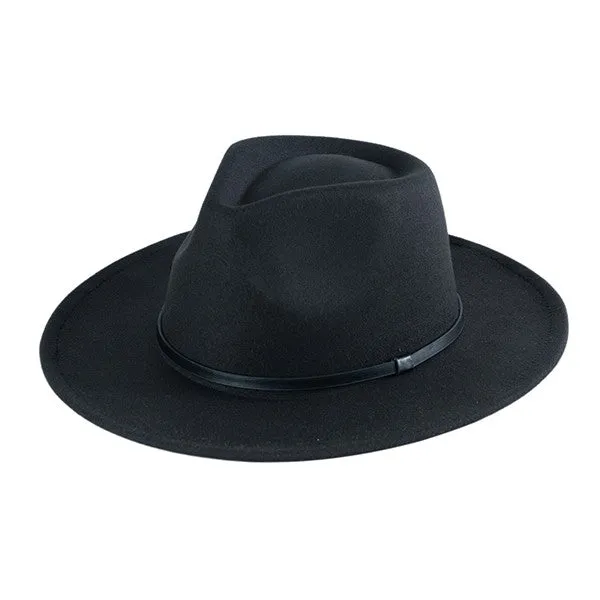 Cruz Fedora Hat with Leather Band