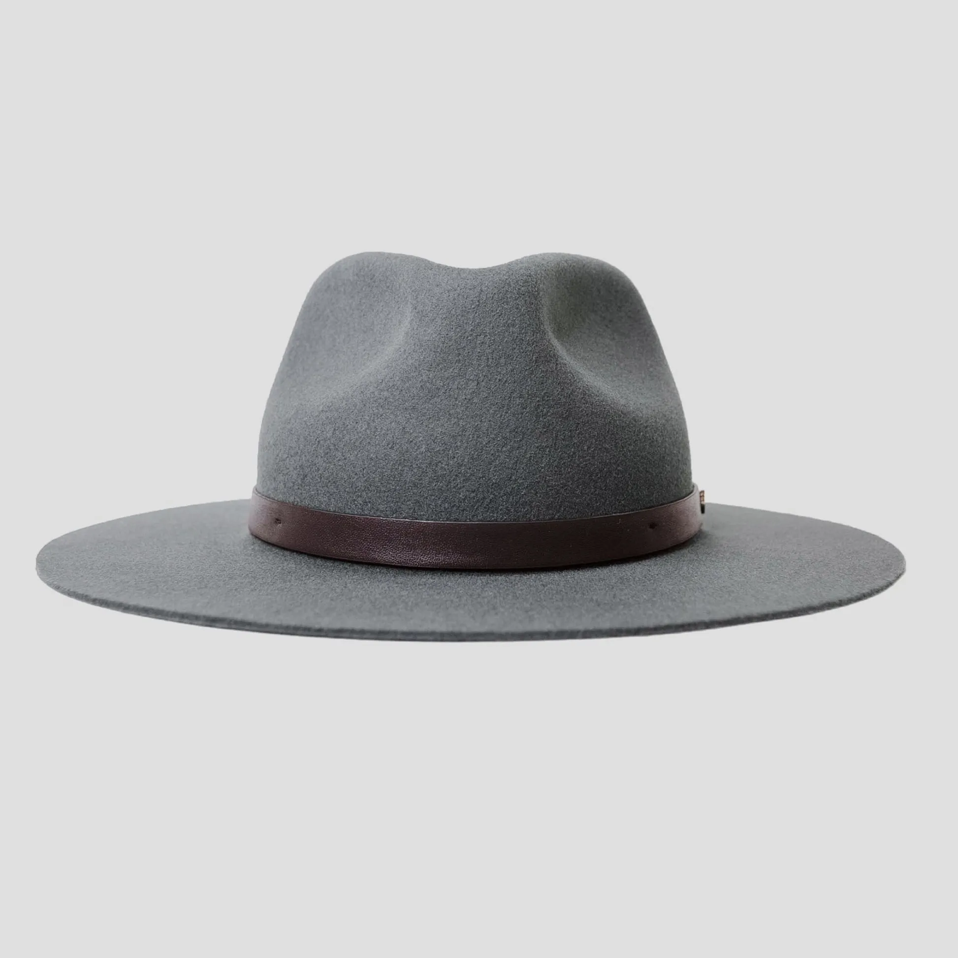 Dapper Men's Felt Fedora Hat–Olive Green