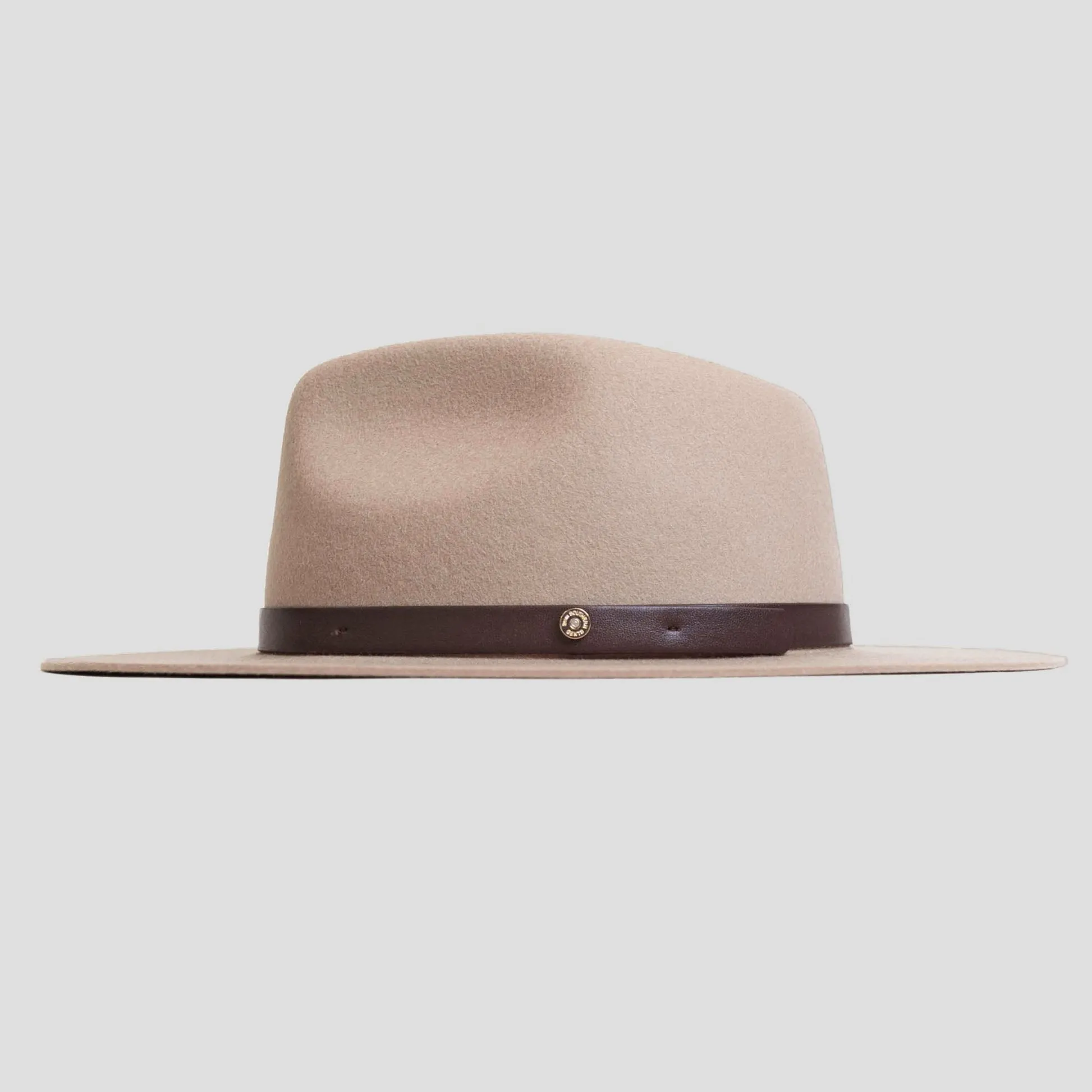 Dapper Men's Felt Fedora Hat–Olive Green