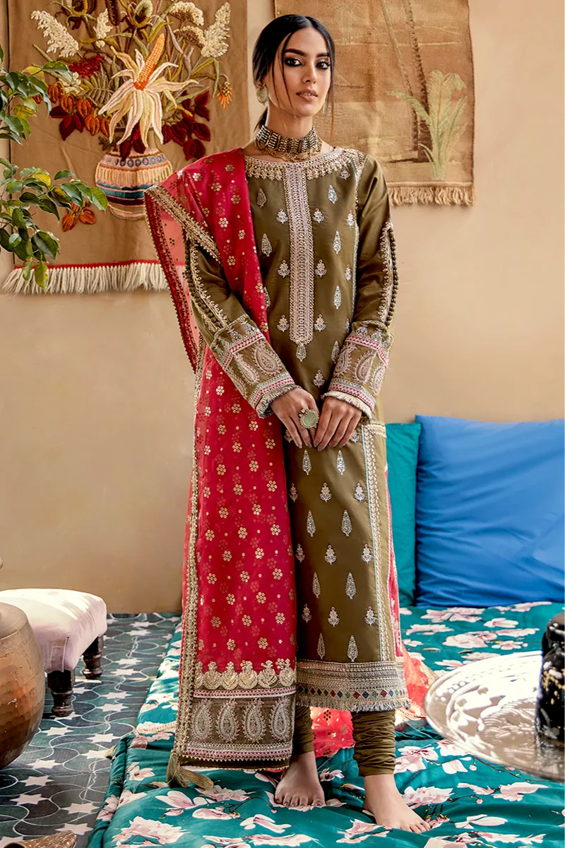 Dilara by Qalamkar Luxury Lawn Collection '21 – HL-08 Soraj Mukhi