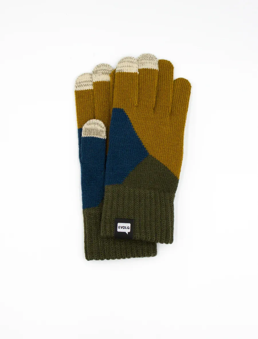 Evolg Cracked Knit Touchscreen Gloves