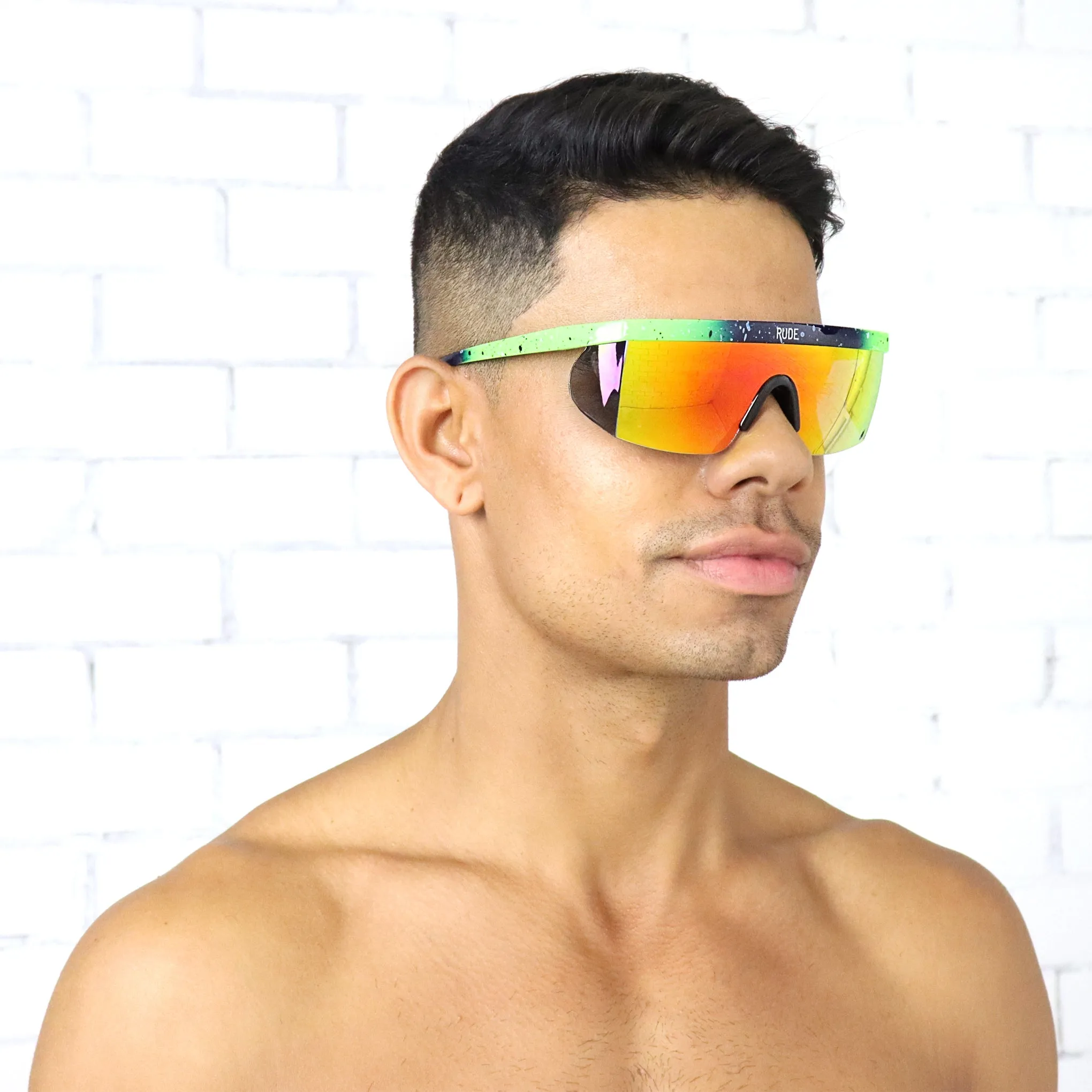 Festival Visor Sunglasses - Green