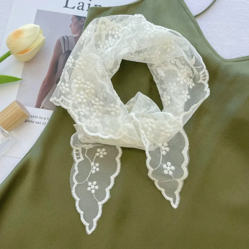 Lace Triangle Headscarf