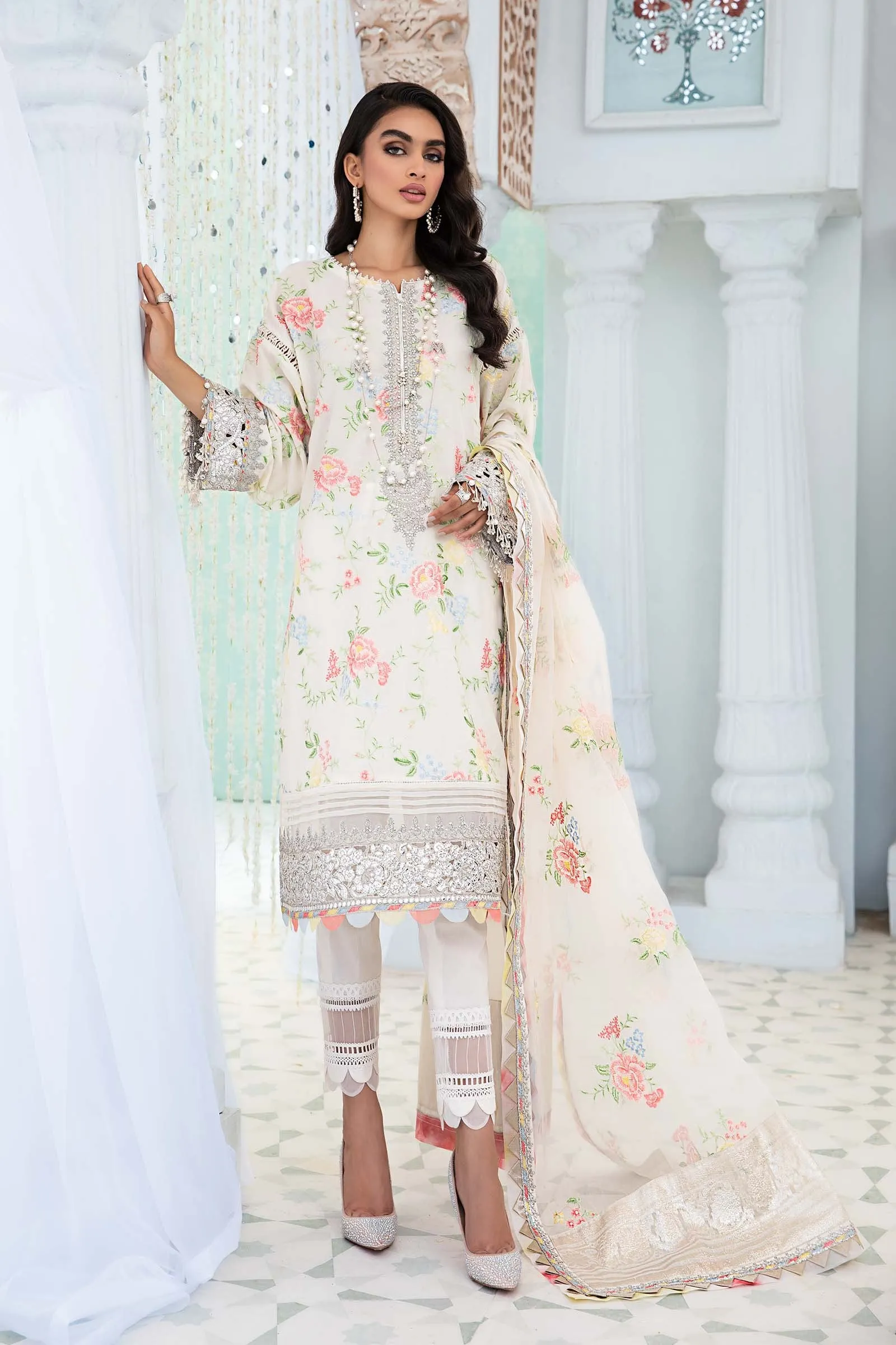 MARIA.B Eid Lawn Collection 2022 – EL-22-02-White