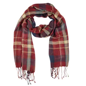 Neck Scarf Princeton Burgundy Multi Plaid