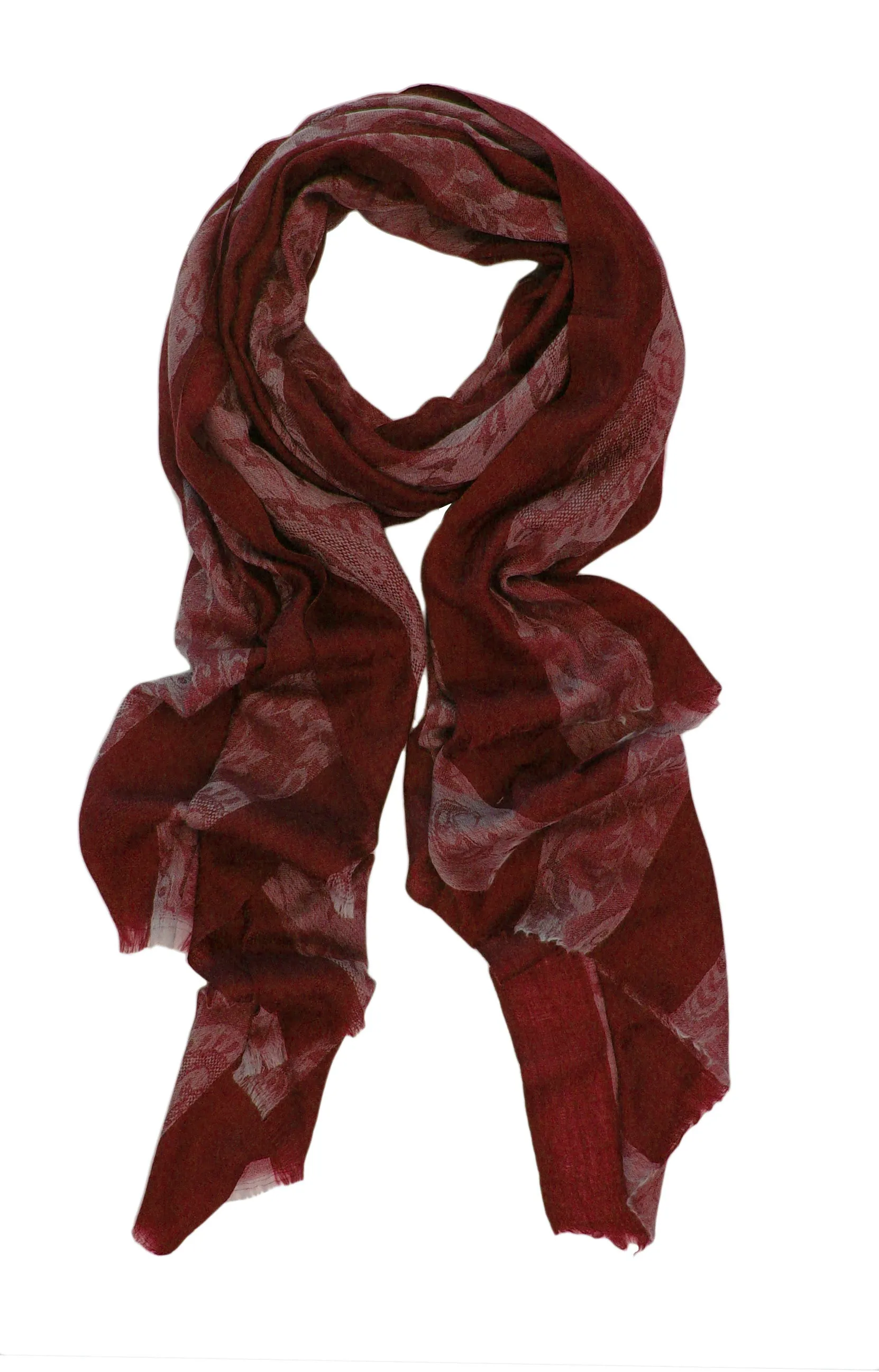 Pure Cashmere Paisley Scarf/Wrap