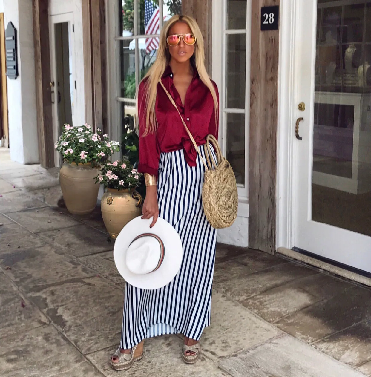 Pure White Nautical Style Sun Hat - The Amalfi Coast