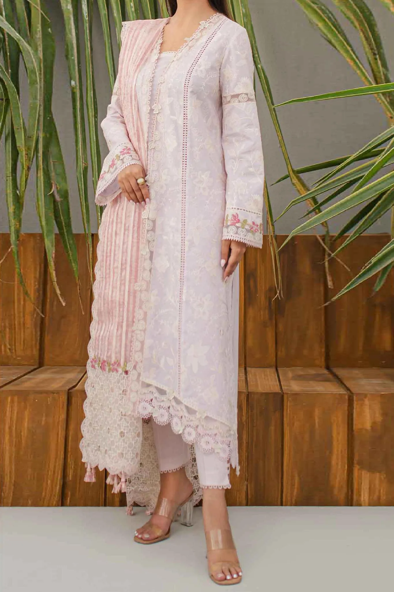 Qline by Qalamkar Unstitched 3 Piece Festive Lawn Collection'2024-JK-11-Nieve