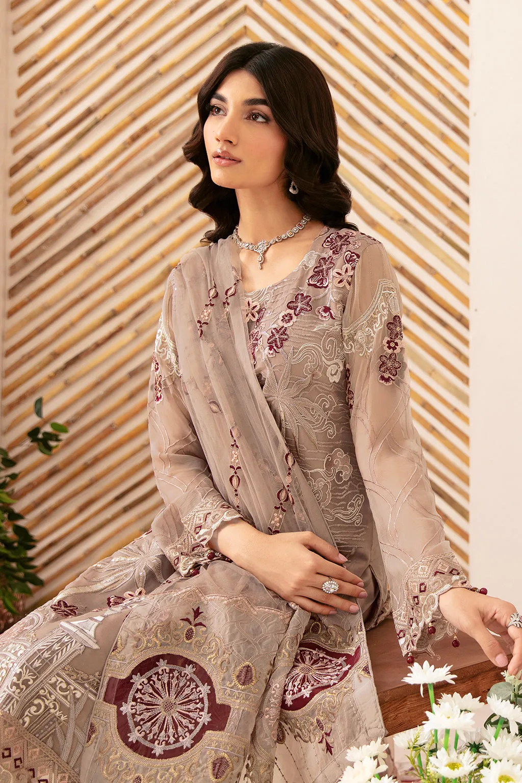 Ramsha Rangoon Chiffon Formals – D-1206