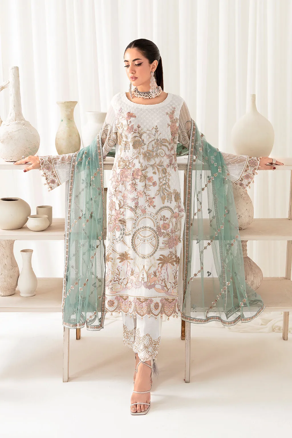 Ramsha Rangoon Luxury Chiffon Formal Collection – D-1005