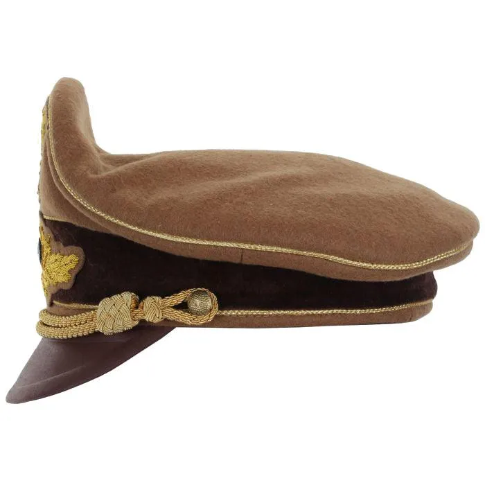 RMBO Reichkommissar Diplomat Visor – Gold Piping with Gold Bullion Cockade, Wreath & Cap Eagle