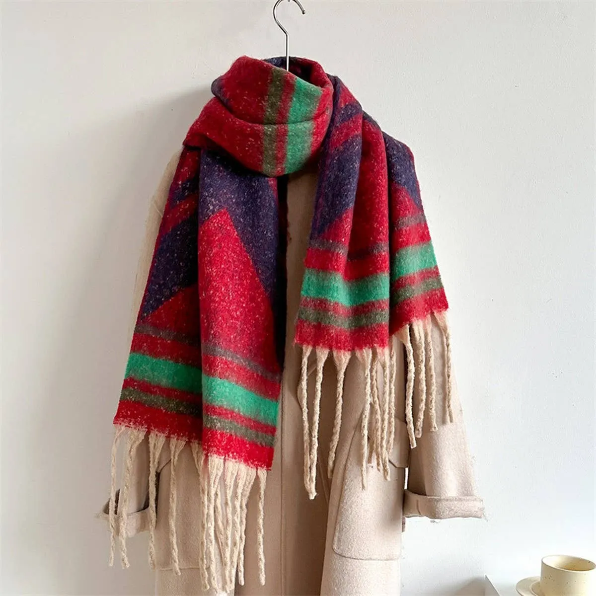 Striped Scarf - Pink