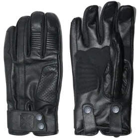 WCC - GRUNGE LEATHER RIDING GLOVE - Black