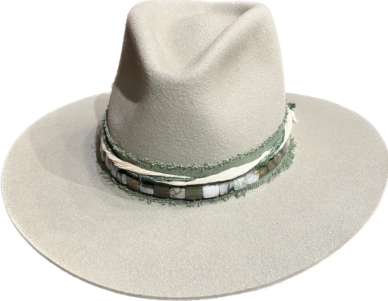 Willow - Hare Fur Fedora Hat for Sale in Green